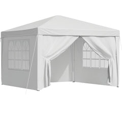 Instahut Gazebo 3x3 Pop Up Marquee Folding Tent Wedding Gazebos Camping Outdoor Canopy White