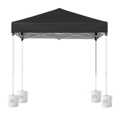 Instahut Gazebo 2x2m Outdoor Patio Garden Marquee Shade w/ Base Pods Black