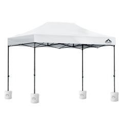 Instahut Gazebo Pop Up 3x4.5m w/Base Podx4 Marquee Folding Outdoor Wedding