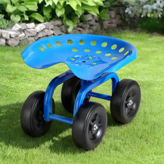 Gardeon Garden Seat 360 Swivel Rolling Adjustable Height Work Scooter Cart