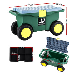Gardeon Garen Tool Storage Cart 3-In-1 Green Free Delivery