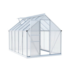 Green Fingers Greenhouse Aluminium Polycarbonate Premium Garden Storage Shed