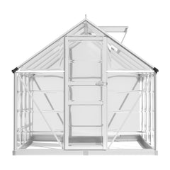 Green Fingers Greenhouse 2.48x1.89x2M Aluminium Polycarbonate Green House Garden Shed
