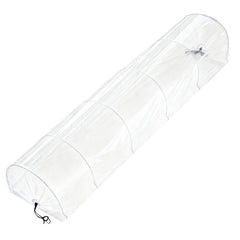 Green Fingers Mini Greenhouse 300x45x30cm Tunnel Clear PVC Steel Frame Portable