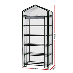 Green Fingers Greenhouse 5 Tiers Mini Green House Garden Bed Planter Box 1.9x0.7x0.5M