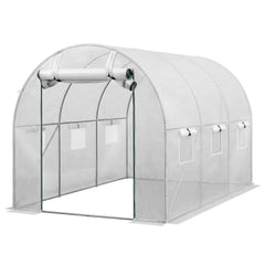 Green Fingers Greenhouse 3x2x2M Walk in Green House White
