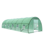 Green Fingers Greenhouse 9x3x2M Walk in Green House Tunnel Plant Garden Shed Dome