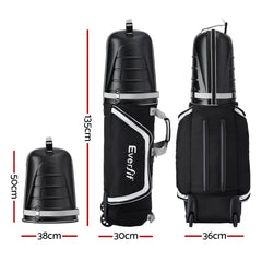 Everfit Golf Travel Bags for Airlines with Wheels Golf Clubs Hard Case Foldable - Free Delivery