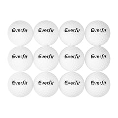 Everfit 12Pcs Golf Ball Set Reusable Distance Golf Balls Practice Training