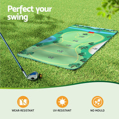 Everfit Golf Chipping Game Mat Indoor Outdoor Practice‚Äö?†??‚àö?°¬¨¬®‚Äö???Training Aid Set