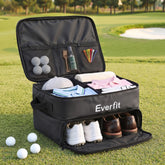 Everfit Golf Trunk Organizer for Car, 2-Tier Golf Storage Bag with Ventilated
