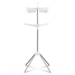 Artiss Clothes Rack Airer 2 Tier Rotatable Hanger Foldable - Free Delivery