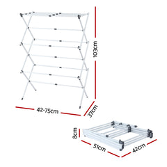 Artiss Clothes Rack Foldable Airer Drying Rack Portable No Assembly Required