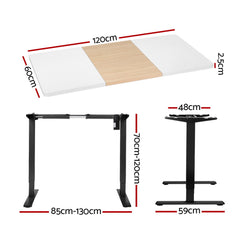 Artiss Motorised Standing Desk Sit Stand Desks 120CM