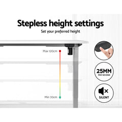 Artiss Standing Desk Motorised 120CM White