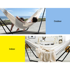 Gardeon Hammock Bed with Stand Outdoor Camping Hammocks Steel Frame