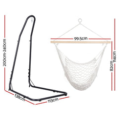 Gardeon Hammock Hanging Chair with Heavy Duty Steel Stand