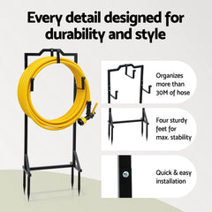 Green Fingers Garden Hose Holder Metal Portable Freestanding Free Delivery