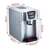 Devanti 2L Portable Ice Maker Commercial Machine Water Dispenser Ice Cube Nugget Silver