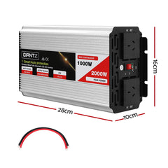 Giantz Power Inverter 1000W 2000W Pure Sine Outdoor Free Delivery