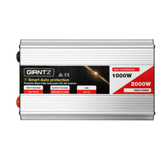 Giantz Power Inverter 1000W 2000W Pure Sine Outdoor Free Delivery