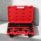 Giantz 30 Piece 1/2" Drive Socket Set Cr-V Steel 8-32mm Workshop Repair