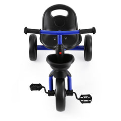 RIGO Tricycle Bike, Kids Bike with 3 wheels, basket Carbon Steel 68cm Blue
