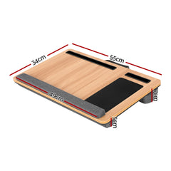 Artiss Lap Desk Laptop Desks Portable w/ Wrist-rest Phone Slot Mouse Pad 55CM