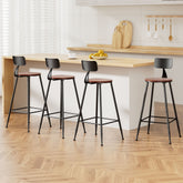 Artiss Set of 4 Bar Stools Vintage Metal Chairs