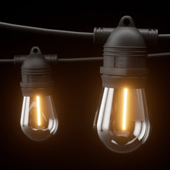 55m Festoon Lights Christmas Fairy String Lights Outdoor Party Garden Decor