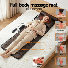Livemor Massage Mat Kneading Neck Foot Massager Heated Vibration Airbag Mattress - Free Delivery