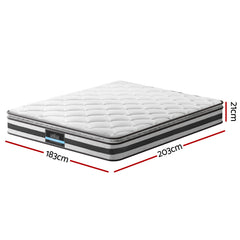 Giselle Bedding 21cm Mattress Pillow Top King