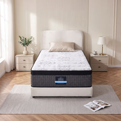 Giselle Bedding 34cm Mattress 9 Zone Latex Foam King Single