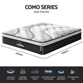 Giselle Bedding 32cm Mattress Euro Top Super King
