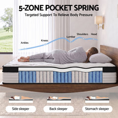 Giselle Bedding 31cm Mattress Euro Top King Single