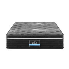 Giselle Bedding King Single Mattress 35cm Euro Top with Graphene Cooling Comfort Medium Firm