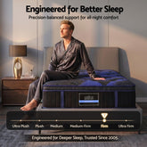 Giselle 34cm Single Hybrid Mattress with Cooling Gel Memory Foam and Edge Support