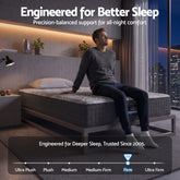 Giselle 30cm King Single Mattress with Edge Support and 5-Zone Comfort