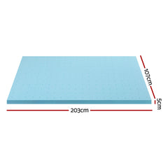 Giselle Bedding Memory Foam Mattress Topper Ventilated Cool Free Delivery