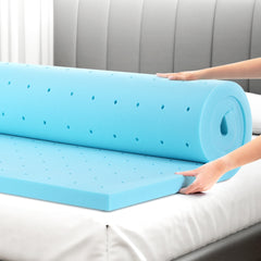 Giselle Bedding Memory Foam Mattress Topper Ventilated Cool Free Delivery
