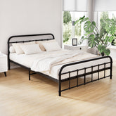 Artiss Bed Frame Metal Bed Frame LEO - Double (Black)