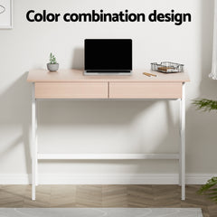 Artiss Computer Desk Drawer Cabinet Oak 100CM