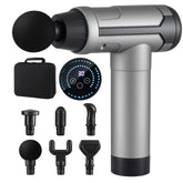 Everfit Massage Gun 30 Speed 6 Heads Vibration Muscle Massager Chargeable Black