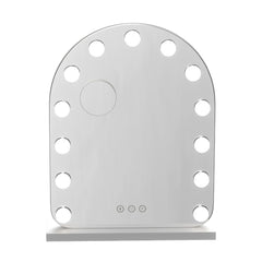 Embellir Makeup Mirror 40x50cm Dressing Vanity LED Bulb Light with 5x Magnification White Arch