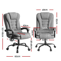 Artiss Executive Office Chair 4-Point Massage Adjustable Ergonomic Recline Back