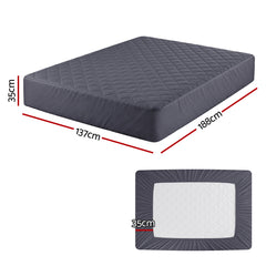 Giselle Bedding Water-Resistant Mattress Protector Microfiber 360° Free