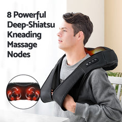 Livemor 8 Massage Nodes Neck Massager Heated Free Delivery
