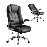 Artiss Executive Office Chair Leather Tilt Black