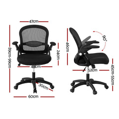 Artiss 2x Mesh Office Chair Computer Gaming Desk Chairs Work Study Mid Back