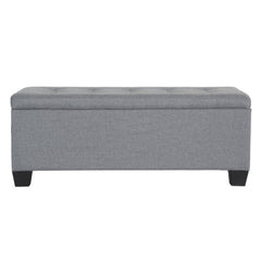 Artiss Storage Ottoman Blanket Box 97cm Linen Grey